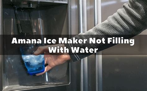 amana ice maker troubleshooting|How to Troubleshoot the Freestanding Ice Maker